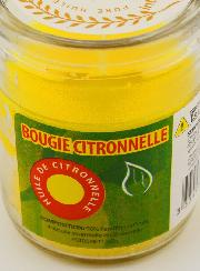Candela in Vetro alla Citronella