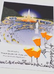 Cartolina Processione delle Fiaccole - Lourdes