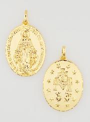 Medaglia Miracolosa Finitura Oro 18k - 24mm