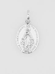 Medaglia Miracolosa in Argento Rodiato - 14mm