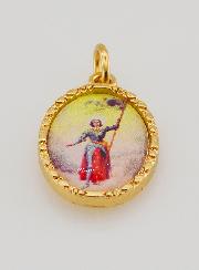 Medaglia Con Bordo 25 mm - Santa Giovanna d'Arco