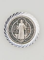 Placca Auto Magnetica di San Benedetto - 3,5cm