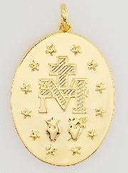 Medaglia Miracolosa Finitura Oro 18k - 30mm