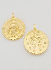 Medaglia Miracolosa Finitura Oro 18k - 20mm