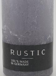 Candela Decorazione Rustica 38 Ore - Grigio