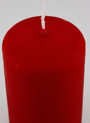 Candela di Natale Effetto Velluto - Rossa