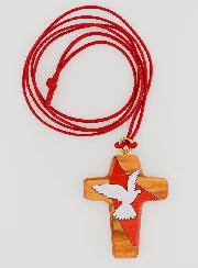 Ciondolo Croce Spirito Santo con Cordoncino