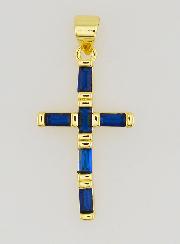Ciondolo Croce Blu