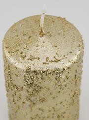 Candela Decorativa Glitterata - Champagne