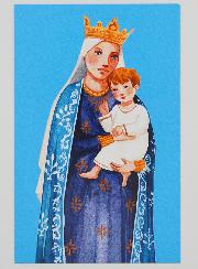 Biglietto di Battesimo - Madonna con Bambino