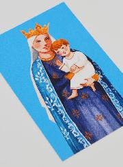 Biglietto di Battesimo - Madonna con Bambino