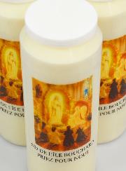 Pacco da 3 Candele per Novena Madonna di l'Île Bouchard
