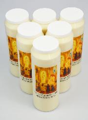 Pacco da 6 Candele per Novena Madonna di l'Île Bouchard