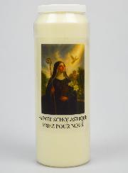 Candela per Novena a Santa Scolastica