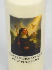 Candela per Novena a Santa Scolastica