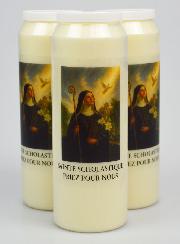 Set di 3 Candele per Novena a Santa Scolastica