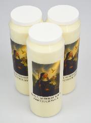 Set di 3 Candele per Novena a Santa Scolastica