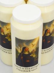 Set di 6 Candele per Novena a Santa Scolastica