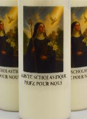 Set di 20 Candele per Novena a Santa Scolastica