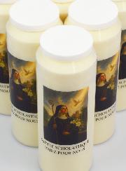 Set di 20 Candele per Novena a Santa Scolastica