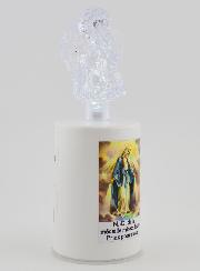 Candela da Chiesa a LED Vergine Miracolosa - 60 Giorni
