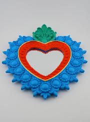 Ex Voto Specchio da Parete Colorato - 24 cm
