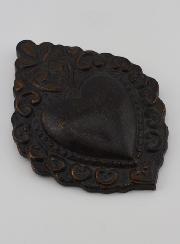 Ex Voto Murale Nero & Bronzo - 15 cm