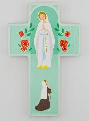 Croce in Legno - Madonna di Lourdes