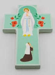 Croce in Legno - Madonna di Lourdes