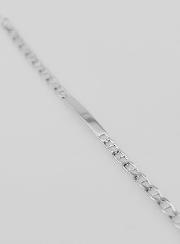 Gourmetta di Battesimo in Argento Rodiato - 18 cm