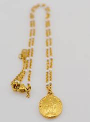 Collana Perlata Medaglia Miracolosa - Bianco