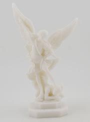 Statua di San Michele in Alabastro - 12 cm