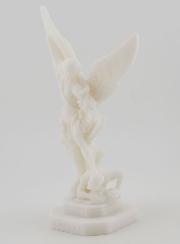 Statua di San Michele in Alabastro - 12 cm
