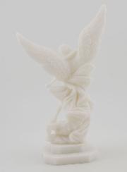 Statua di San Michele in Alabastro - 12 cm