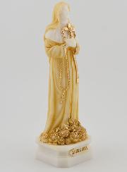 Statua di Santa Rita in Alabastro Dipinto - 12 cm