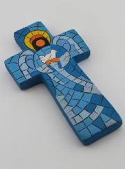 Croce in Ceramica Angelo di Pace - 15 cm