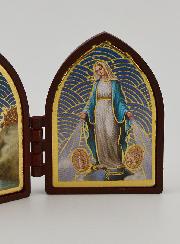 Icona Dittico Mini - Madonna di Lourdes e Miracolosa