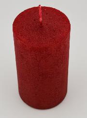 Candela di Natale Moderna - Rosso Carminio
