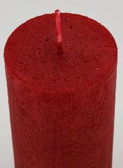Candela di Natale Moderna - Rosso Carminio