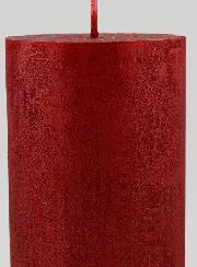 Candela di Natale Moderna - Rosso Carminio