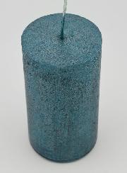 Candela di Natale Moderna - Blu Verde
