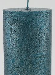 Candela di Natale Moderna - Blu Verde
