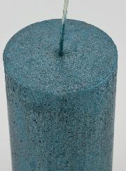 Candela di Natale Moderna - Blu Verde