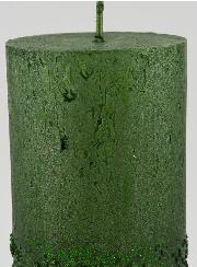 Candela di Natale Effetto Pepite - Verde