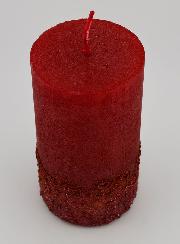 Candela Decorativa Effetto Pepite - Rosso