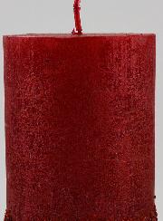 Candela Decorativa Effetto Pepite - Rosso