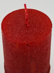 Candela di Natale Effetto Pepite - Rosso