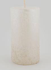Candela Decorativa Effetto Pepite - Bianco Perlato