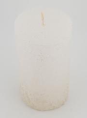 Candela Decorativa Effetto Pepite - Bianco Perlato