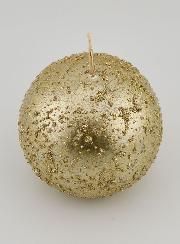 Candela Sfera Decorativa Glitterata - Champagne
